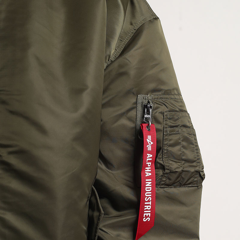 мужская зеленая куртка Alpha Industries L-2B Mod Gen II Flight Jacket MJL53001C1-green - цена, описание, фото 3